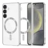 Калъф за Samsung Galaxy S24 - Luxury Crystal MagSafe - Сребрист