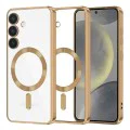 Калъф за Samsung Galaxy S24 - Luxury Crystal MagSafe - Златен