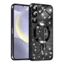 Калъф за Samsung Galaxy S24 - Luxury Glitter MagSafe - Черен