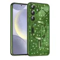 Калъф за Samsung Galaxy S24 - Luxury Glitter MagSafe - Deep Green