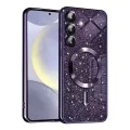 Калъф за Samsung Galaxy S24 - Luxury Glitter MagSafe - Deep Purple