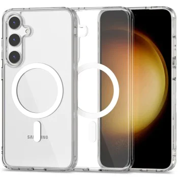 Калъф за Samsung Galaxy S24 - MagSafe Pro - Прозрачен