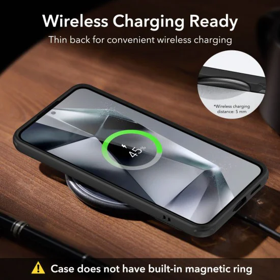 Калъф за Samsung Galaxy S24 Plus - ESR Air Shield Boost Kickstand - Черен
