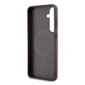 Калъф за Samsung Galaxy S24 Plus - Guess 4G Collection Leather MagSafe (GUHMS24MG4G4GFRW) - Кафяв