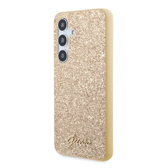 Калъф за Samsung Galaxy S24 Plus - Guess Glitter Script (GUHCS24MHGGGGSHD) - Златен