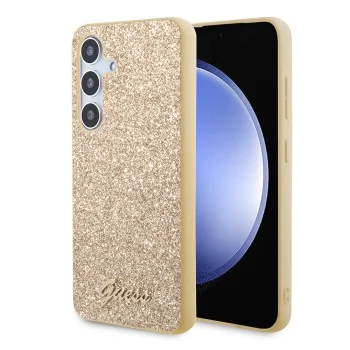 Калъф за Samsung Galaxy S24 Plus - Guess Glitter Script (GUHCS24MHGGGGSHD) - Златен