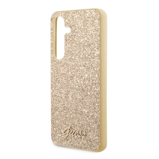 Калъф за Samsung Galaxy S24 Plus - Guess Glitter Script (GUHCS24MHGGGGSHD) - Златен
