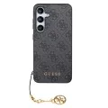 Калъф за Samsung Galaxy S24 Plus - Guess Hardcase 4G Charms Collection (GUHCS24MGF4GGR) - черен