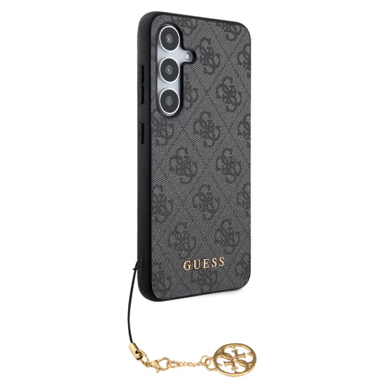 Калъф за Samsung Galaxy S24 Plus - Guess Hardcase 4G Charms Collection (GUHCS24MGF4GGR) - черен