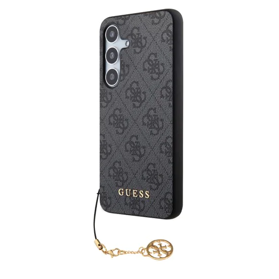 Калъф за Samsung Galaxy S24 Plus - Guess Hardcase 4G Charms Collection (GUHCS24MGF4GGR) - черен