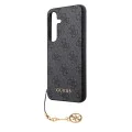 Калъф за Samsung Galaxy S24 Plus - Guess Hardcase 4G Charms Collection (GUHCS24MGF4GGR) - черен