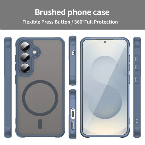 Калъф за Samsung Galaxy S24 Plus - HaloFrost II MagSafe - Тъмно Blue