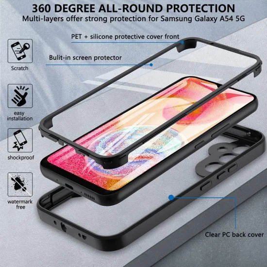 Калъф за Samsung Galaxy S24 Plus + Калъф - ColorVerse 360 ​​Series - Розов