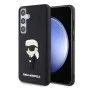 Калъф за Samsung Galaxy S24 Plus - Karl Lagerfeld 3D Design (KLHCHCS24M3DRKINK) - Гумена иконик
