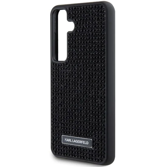 Калъф за Samsung Galaxy S24 Plus - Karl Lagerfeld Hardcase Rhinestone (KLHCHCS24MHDSPRK) - Метално лого