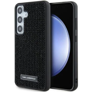 Калъф за Samsung Galaxy S24 Plus - Karl Lagerfeld Hardcase Rhinestone (KLHCHCS24MHDSPRK) - Метално лого