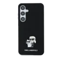 Калъф за Samsung Galaxy S24 Plus - Karl Lagerfeld Silicone (KLHCHCS24MSMHMHKCNPK) - Karl&Choupette Metal Pin