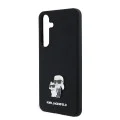 Калъф за Samsung Galaxy S24 Plus - Karl Lagerfeld Silicone (KLHCHCS24MSMHMHKCNPK) - Karl&Choupette Metal Pin