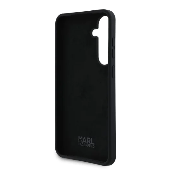 Калъф за Samsung Galaxy S24 Plus - Karl Lagerfeld Silicone (KLHCHCS24MSMHMHKCNPK) - Karl&Choupette Metal Pin