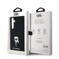 Калъф за Samsung Galaxy S24 Plus - Karl Lagerfeld Silicone (KLHCHCS24MSMHMHKKNPK) - Ikonik Metal Pin