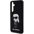 Калъф за Samsung Galaxy S24 Plus - Karl Lagerfeld Silicone (KLHCHCS24MSNIKKBCK) - Ikonik
