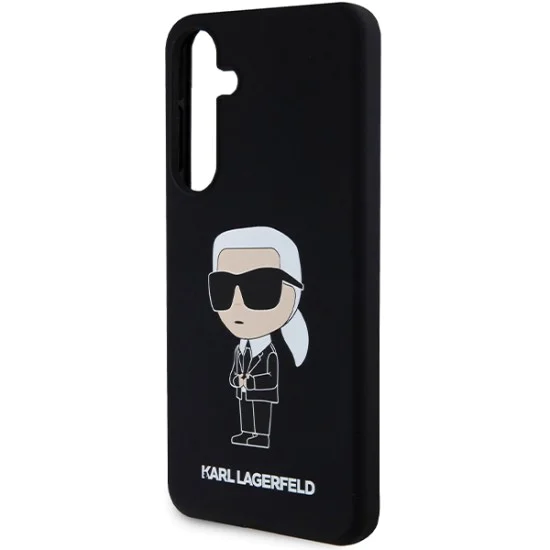 Калъф за Samsung Galaxy S24 Plus - Karl Lagerfeld Silicone (KLHCHCS24MSNIKKBCK) - Ikonik