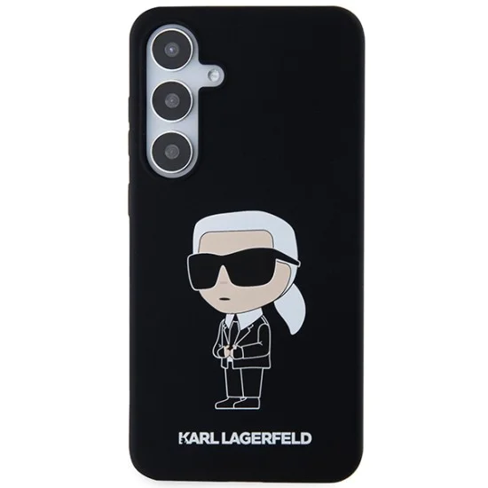 Калъф за Samsung Galaxy S24 Plus - Karl Lagerfeld Silicone (KLHCHCS24MSNIKKBCK) - Ikonik