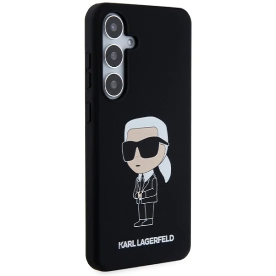 Калъф за Samsung Galaxy S24 Plus - Karl Lagerfeld Silicone (KLHCHCS24MSNIKKBCK) - Ikonik