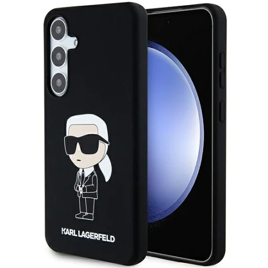 Калъф за Samsung Galaxy S24 Plus - Karl Lagerfeld Silicone (KLHCHCS24MSNIKKBCK) - Ikonik