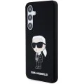 Калъф за Samsung Galaxy S24 Plus - Karl Lagerfeld Silicone (KLHCHCS24MSNIKKBCK) - Ikonik