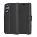 Калъф за Samsung Galaxy S24 Plus - Кожено Протектор - Черен