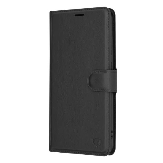 Калъф за Samsung Galaxy S24 Plus - Кожено Протектор - Черен