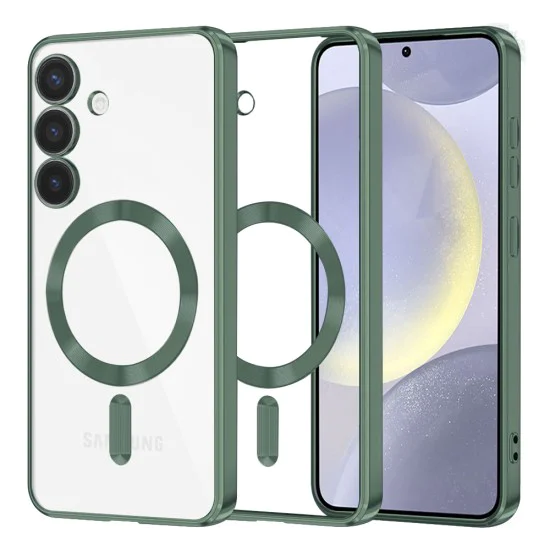 Калъф за Samsung Galaxy S24 Plus - Luxury Crystal MagSafe - Deep Green