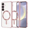 Калъф за Samsung Galaxy S24 Plus - Luxury Crystal MagSafe - Розов