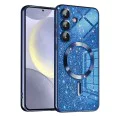 Калъф за Samsung Galaxy S24 Plus - Luxury Glitter MagSafe - Deep Blue