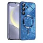 Калъф за Samsung Galaxy S24 Plus - Luxury Glitter MagSafe - Deep Blue