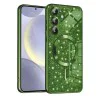 Калъф за Samsung Galaxy S24 Plus - Luxury Glitter MagSafe - Deep Green