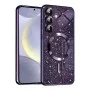 Калъф за Samsung Galaxy S24 Plus - Luxury Glitter MagSafe - Deep Purple