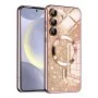 Калъф за Samsung Galaxy S24 Plus - Luxury Glitter MagSafe - Rose Gold