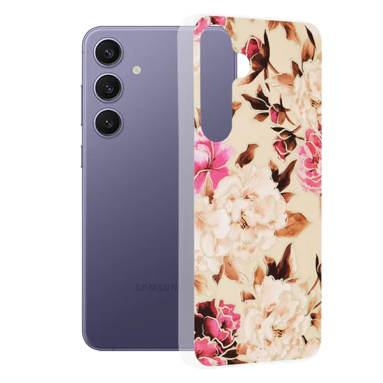 Калъф за Samsung Galaxy S24 Plus - Marble Series - Mary Berry Nude