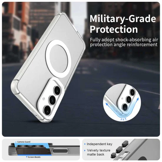 Калъф за Samsung Galaxy S24 Plus / S25 Plus - CandyCase MagSafe - Бял