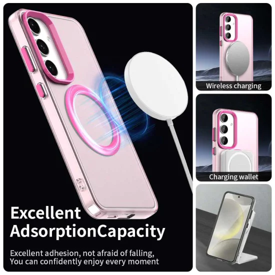 Калъф за Samsung Galaxy S24 Plus / S25 Plus - CandyCase MagSafe - Розов