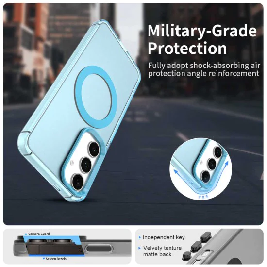 Калъф за Samsung Galaxy S24 Plus / S25 Plus - CandyCase MagSafe - Син