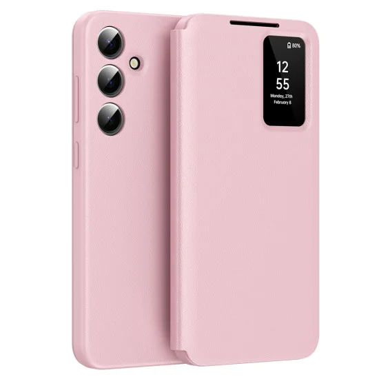 Калъф за Samsung Galaxy S24 Plus - SmartView Series - Розов