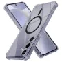 Калъф за Samsung Galaxy S24 Plus - Techsuit - Удароустойчив Clear Silicone MagSafe - Опушено Черен