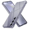 Калъф за Samsung Galaxy S24 Plus - Techsuit - Удароустойчив Clear Silicone - Опушено Черен