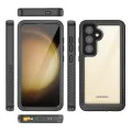 Калъф за Samsung Galaxy S24 Plus - водоустойчив корпус ShellBox IP68 - черен