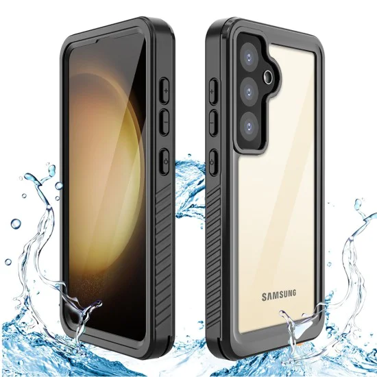 Калъф за Samsung Galaxy S24 Plus - водоустойчив корпус ShellBox IP68 - черен