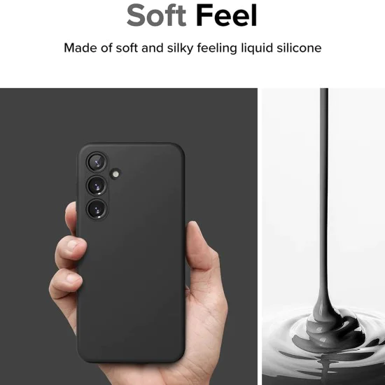Калъф за Samsung Galaxy S24 - Ringke Silicone Magnetic MagSafe - черен