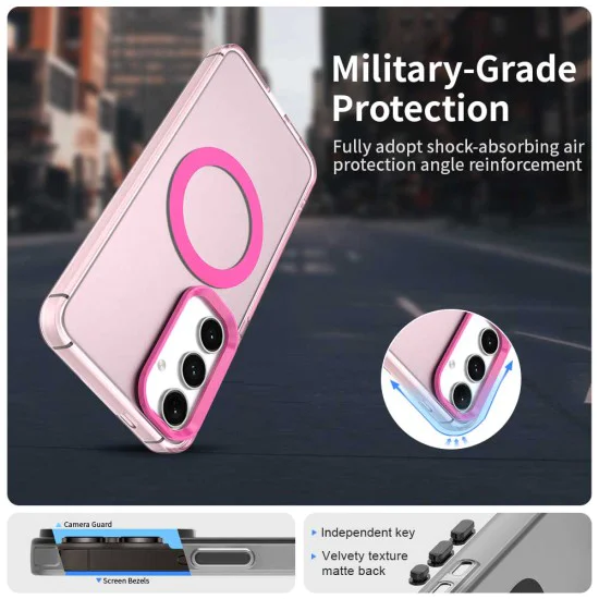 Калъф за Samsung Galaxy S24 / S25 - CandyCase MagSafe - Розов